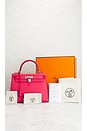 view 7 of 7 Hermes Epsom Kelly 25 Handbag in Pink