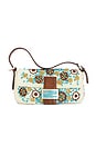 view 1 of 10 Fendi Mama Embroidered Baguette Shoulder Bag in White