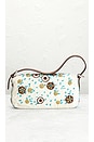 view 3 of 10 Fendi Mama Embroidered Baguette Shoulder Bag in White