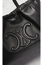 view 5 of 7 Celine Triomphe Drawstring Handbag in Black