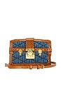 view 1 of 8 Louis Vuitton Monogram Denim Trunk Shoulder Bag in Blue