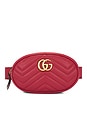 view 1 of 7 Gucci GG Marmont Quilted Leather Belt Bag in Red