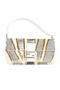 view 1 of 9 Fendi Sequin Baguette Shoulder Bag in White