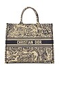 view 1 of 9 Dior Toile De Jouy Canvas Book Tote Bag in Beige
