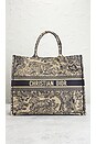 view 2 of 9 Dior Toile De Jouy Canvas Book Tote Bag in Beige