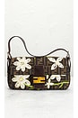 view 2 of 9 Fendi Mama Floral Embroidered Baguette Shoulder Bag in Brown