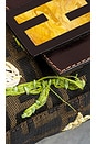 view 7 of 9 Fendi Mama Floral Embroidered Baguette Shoulder Bag in Brown