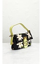 view 4 of 9 Fendi Floral Embroidered Mama Baguette Shoulder Bag in Black