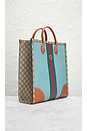 view 4 of 8 Gucci GG Supreme 2 Way Tote Bag in Turquoise
