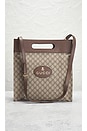 view 2 of 9 Gucci GG Supreme 2 Way Tote Bag in Brown