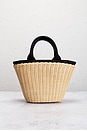 view 3 of 7 Prada Straw 2 Way Handbag in Beige