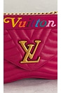 view 7 of 8 Louis Vuitton New Wave MM Leather Chain Shoulder Bag in Red