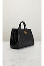 view 4 of 9 Gucci GG Marmont 2 Way Leather Handbag in Black