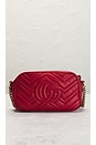 view 3 of 8 Gucci GG Marmont Quilted Leather Shoulder Bag in Red