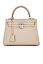 view 1 of 10 Hermes Kelly 25 Handbag in Togo Leather with Palladium Hardware in Gris Tourterelle