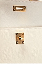 view 6 of 7 Hermes Kelly 20 Cle Togo Handbag in White