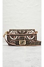 view 2 of 9 Fendi Bucket Embroidered 2 Way Shoulder Bag in Brown