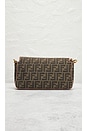 view 3 of 9 Fendi Bucket Embroidered 2 Way Shoulder Bag in Brown