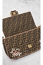 view 6 of 9 Fendi Bucket Embroidered 2 Way Shoulder Bag in Brown