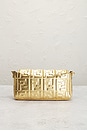 view 3 of 8 Fendi Zucca Mama Baguette 2 Way Shoulder Bag in Gold