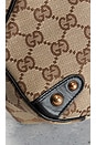 view 9 of 9 Gucci GG Canvas Horsebit Shoulder Bag in Beige