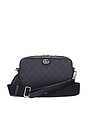 view 1 of 9 Gucci Ophidia GG Supreme 2 Way Shoulder Bag in Navy
