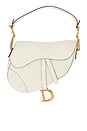 view 1 of 8 Dior Leather Saddle Bag in Ivory