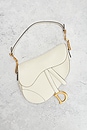 view 2 of 8 Dior Leather Saddle Bag in Ivory