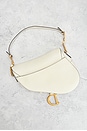 view 3 of 8 Dior Leather Saddle Bag in Ivory