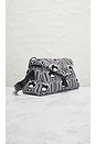 view 4 of 8 Prada Flap Shoulder Bag in Black & White