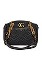 view 1 of 9 Gucci GG Marmont Leather Shoulder Bag in Black