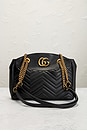 view 2 of 9 Gucci GG Marmont Leather Shoulder Bag in Black