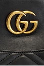 view 6 of 9 Gucci GG Marmont Leather Shoulder Bag in Black