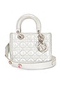 view 1 of 9 Dior Lady Cannage Handbag in Silver