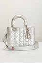view 2 of 9 Dior Lady Cannage Handbag in Silver