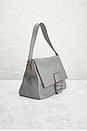 view 4 of 8 Fendi Mama Leather Baguette Shoulder Bag in Grey