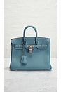 view 2 of 7 Hermes Togo R Stamp Birkin 25 Handbag in Blue Jean