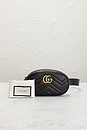 view 8 of 8 Gucci Marmont Leather Waist Bag in Black