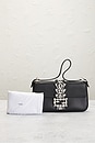 view 9 of 9 Fendi Crystal Rhinestone Baguette Shoulder Bag in Black