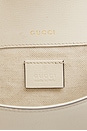 view 5 of 10 Gucci Horsebit Calfskin Leather Shoulder Bag in Beige