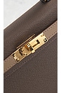 view 5 of 7 Hermes Epsom B Stamp Mini Kelly Handbag in Etoupe