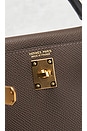 view 6 of 7 Hermes Epsom B Stamp Mini Kelly Handbag in Etoupe