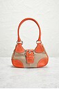 view 2 of 8 Prada Canvas Leather Shoulder Bag in Orange
