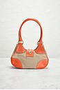 view 3 of 8 Prada Canvas Leather Shoulder Bag in Orange