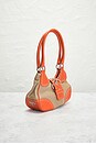 view 4 of 8 Prada Canvas Leather Shoulder Bag in Orange