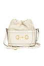 view 1 of 9 Gucci Horsebit Leather Drawstring Bucket Bag in Ivory