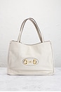 view 2 of 10 Gucci Horsebit Calfskin Leather Tote Bag in White