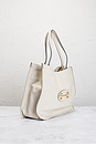 view 4 of 10 Gucci Horsebit Calfskin Leather Tote Bag in White