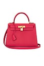view 1 of 7 Hermes Kelly 28 Handbag in Red