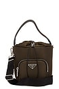 view 1 of 9 Prada Tessuto 2 Way Bucket Bag in Brown